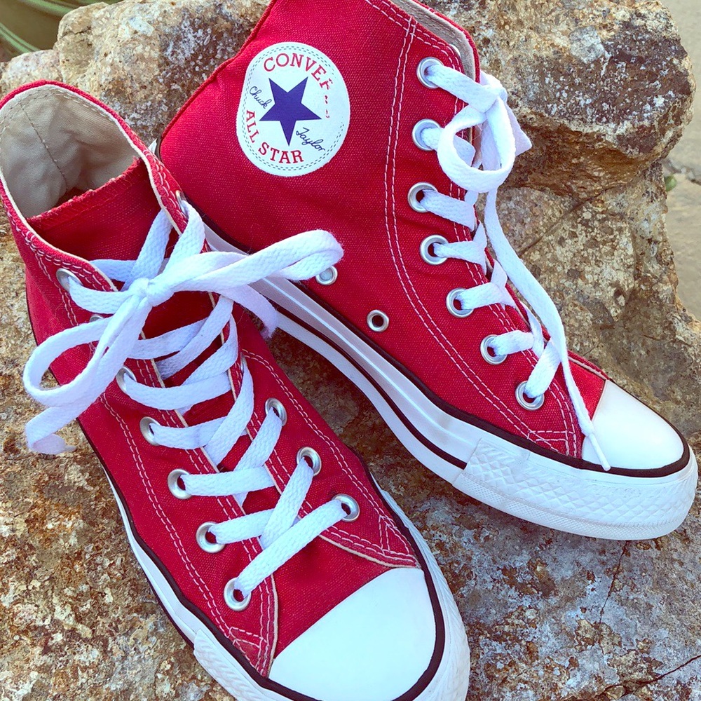 🍓Converse Red High-Top Sneakers🍓